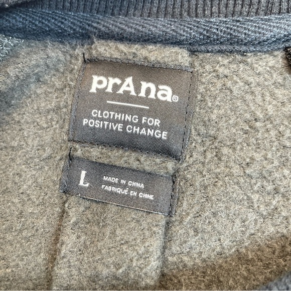 prAna Sweatshirts Womens L Black Camo Cozy Up Pullover Comfort - Picture 5 of 12